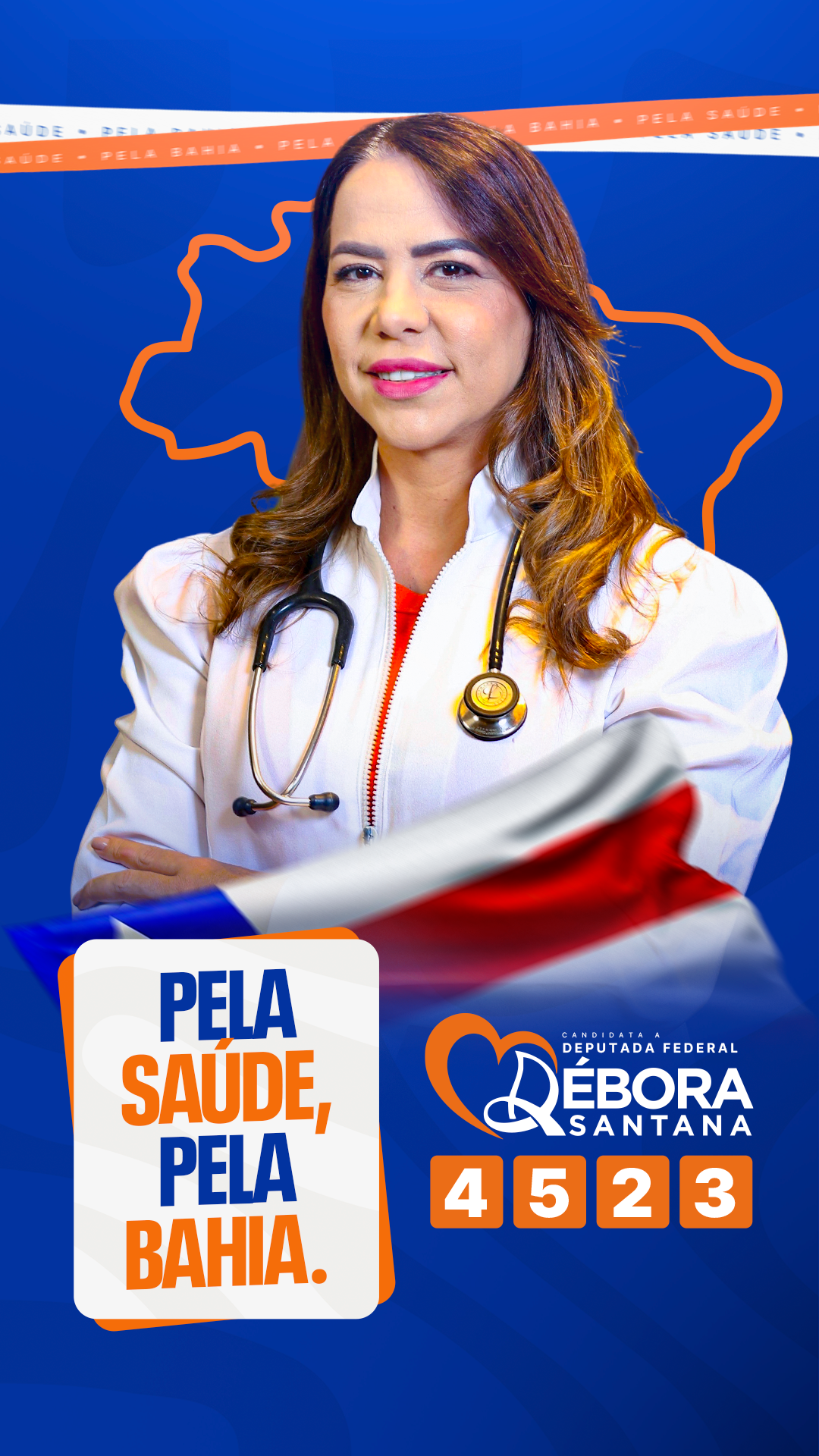 Débora Santana, candidata a Deputada Federal pela Bahia — Pela Saúde, pela Bahia